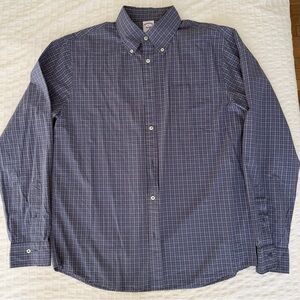 Brooks Brothers Navy Plaid Button Down Shirt